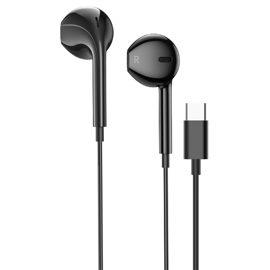 Проводные наушники HOCO M101 Crystal, Type-C, 1.2 м, черный фото