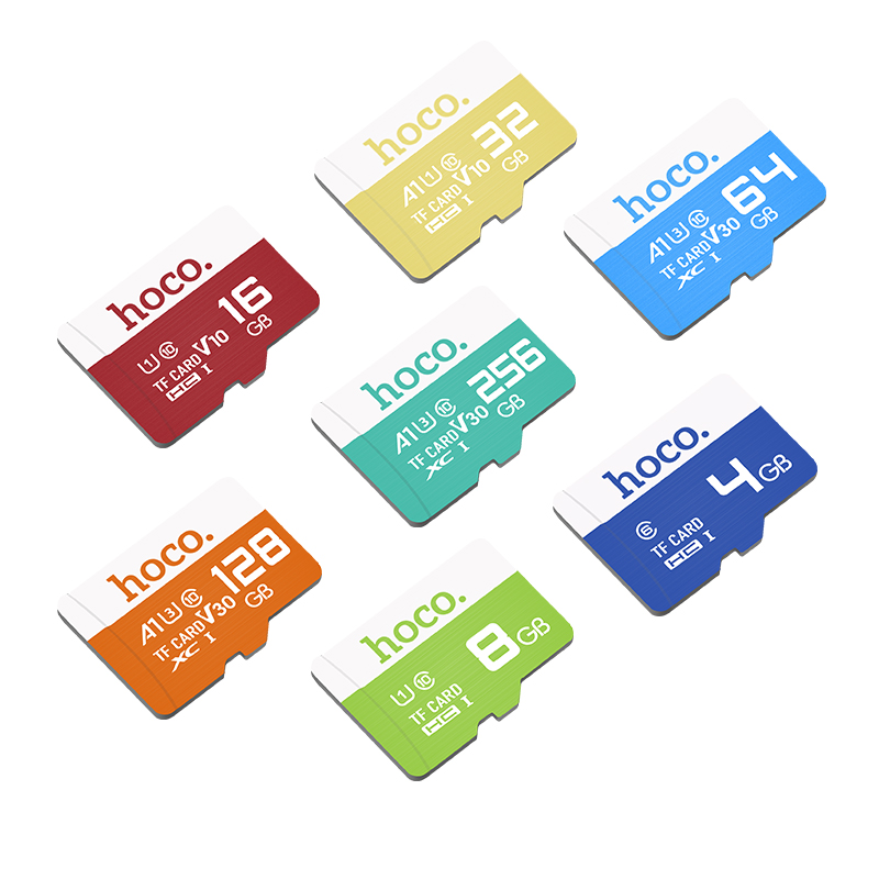 Карта памяти microSD HOCO TF high speed, 128GB, оранжевый фото