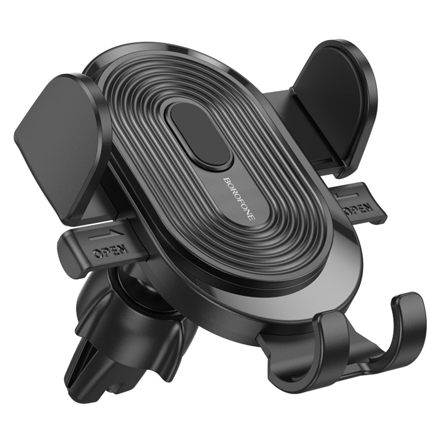 Автомобильный держатель BOROFONE BH84 Experience, зажимной, на воздуховод, черный фото