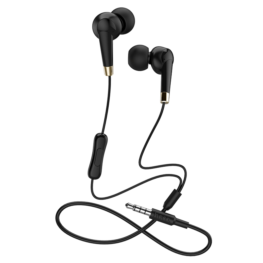 Проводные наушники HOCO M58 Amazing, Jack 3.5mm, 1.2 м, черный фото