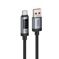 Кабель USB HOCO U148 Lord USB - Type-C, 100W, 1.2 м, черный фото