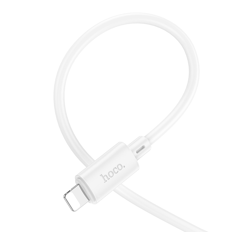 Кабель USB HOCO X88 Gratified USB - Lightning, 2.4А, 2 м, белый фото