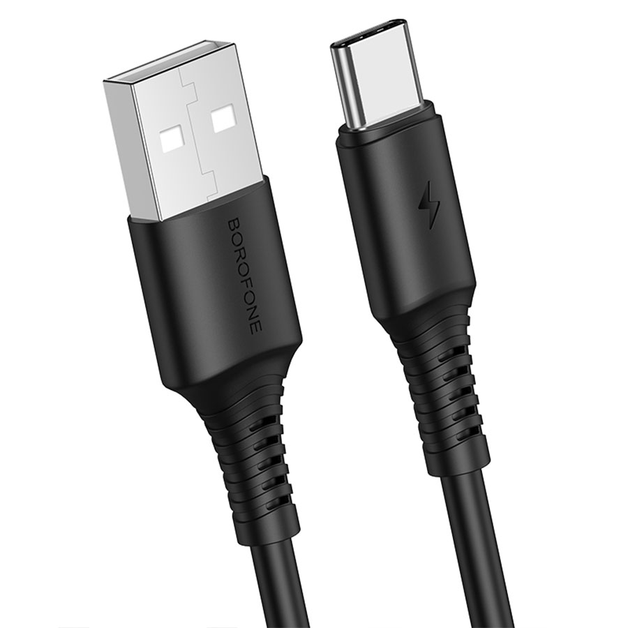 Кабель USB BOROFONE BX47 Coolway USB - Type-C, 2.4А, 1 м, черный оптом недорого с доставкой Кабель USB BOROFONE BX47 Coolway USB - Type-C, 2.4А, 1 м, черный фото