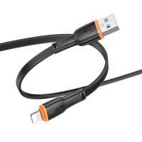 Кабель USB BOROFONE BX118 Esplendido USB - Lightning, 2.4А, 1 м, черный фото