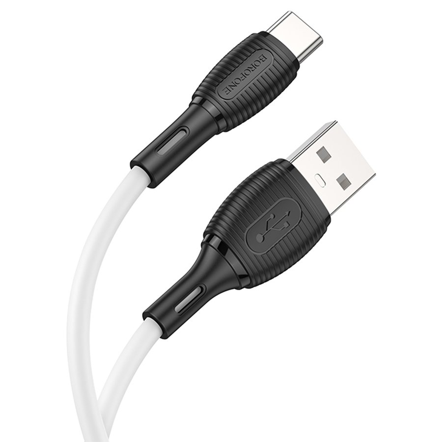 Кабель USB BOROFONE BX86 Advantage USB - Type-C, 3A, 1 м, белый оптом недорого с доставкой Кабель USB BOROFONE BX86 Advantage USB - Type-C, 3A, 1 м, белый фото