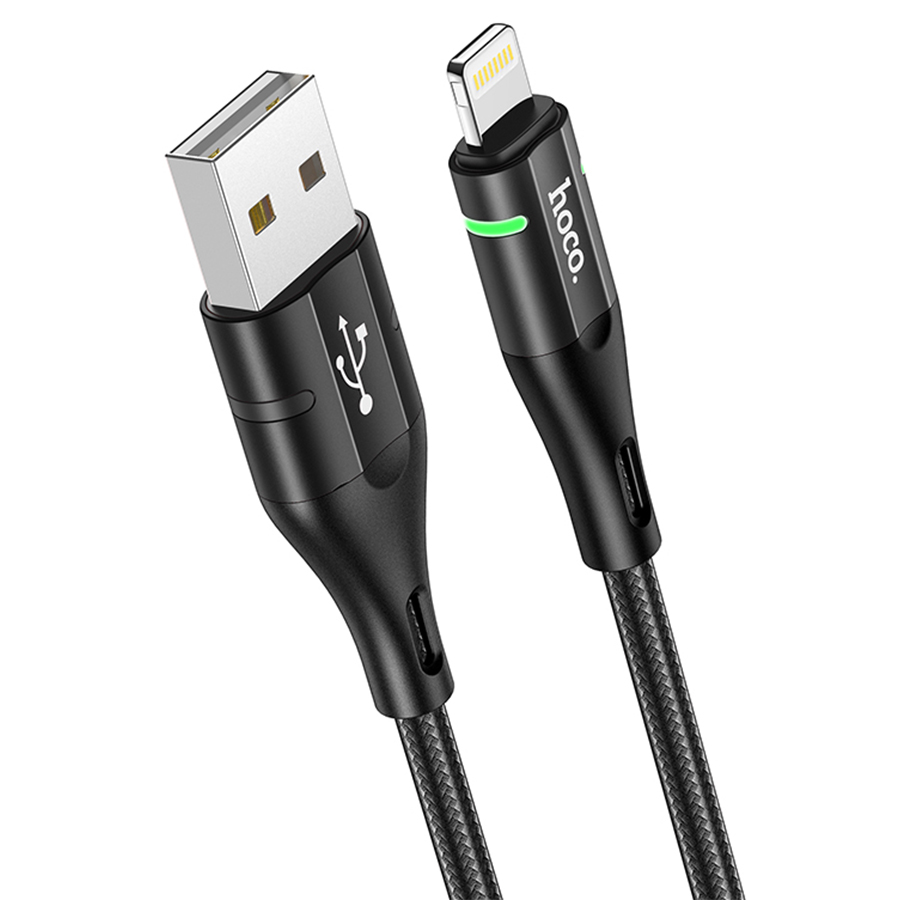 Кабель USB HOCO U93 Shadow USB - Lightning, 2.4А, 1.2 м, черный оптом недорого с доставкой Кабель USB HOCO U93 Shadow USB - Lightning, 2.4А, 1.2 м, черный фото