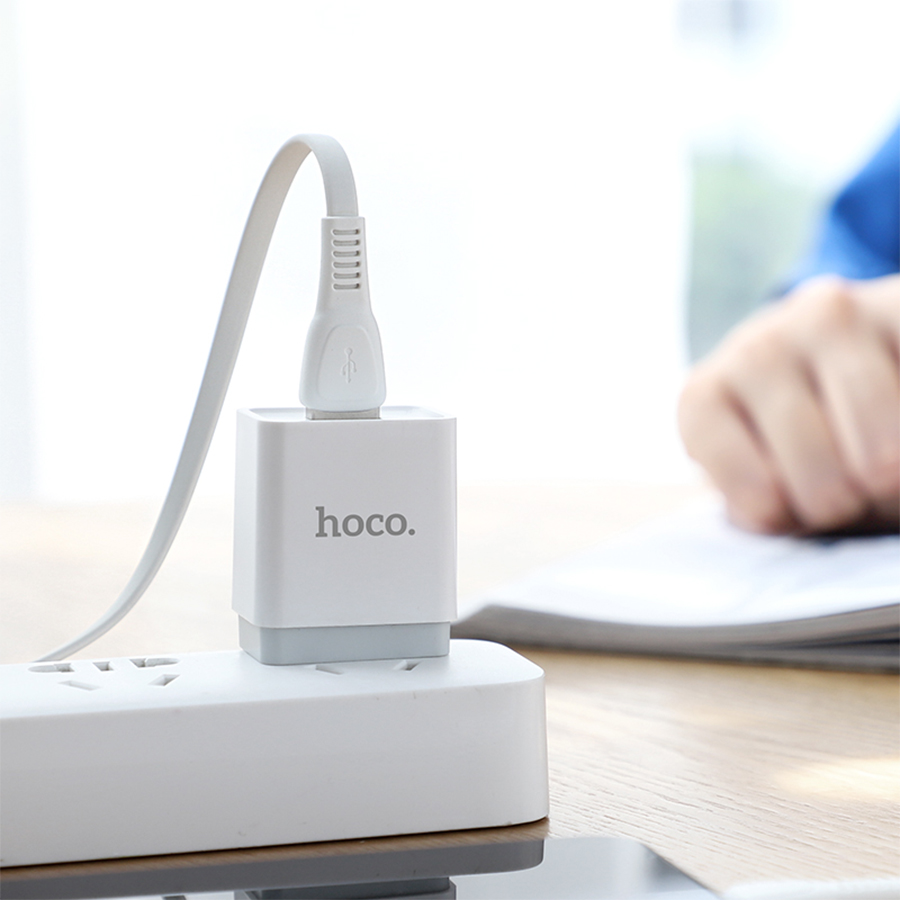 Кабель USB HOCO X40 Noah USB - Lightning, 2.4А, 1 м, белый фото