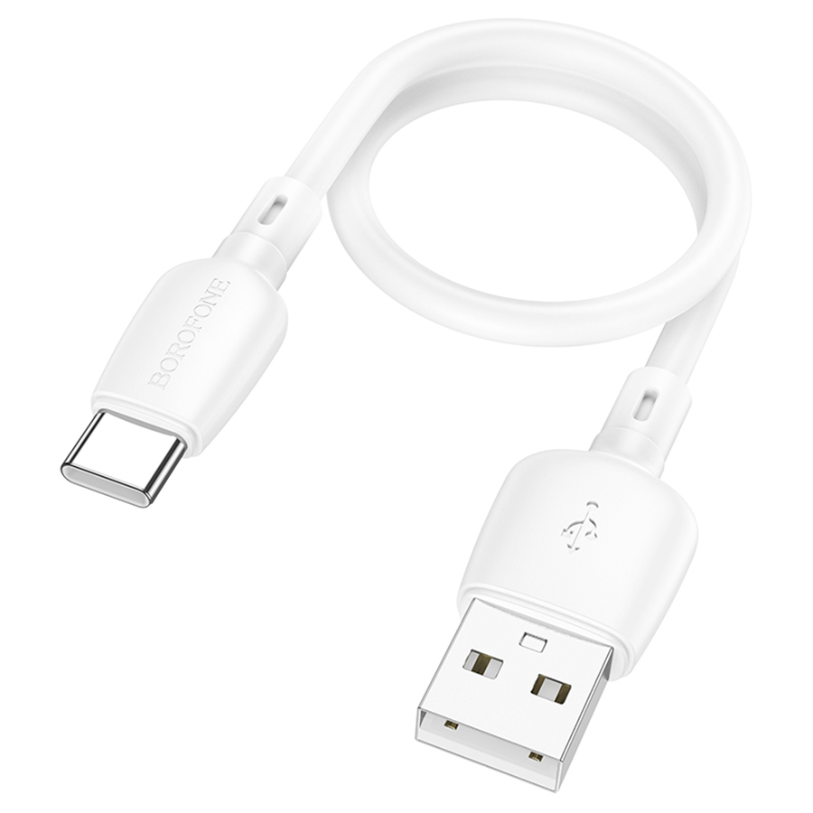 Кабель USB BOROFONE BX93 Super power USB - Type-C, 3A, 27W, 25 см, белый оптом недорого с доставкой Кабель USB BOROFONE BX93 Super power USB - Type-C, 3A, 27W, 25 см, белый фото