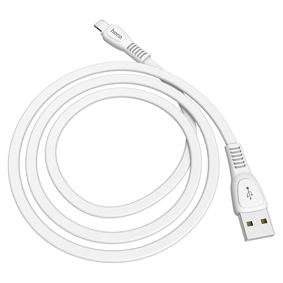 Кабель USB HOCO X40 Noah USB - Lightning, 2.4А, 1 м, белый фото