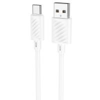 Кабель USB HOCO X88 Gratified USB - Type-C, 3A, 1 м, белый фото