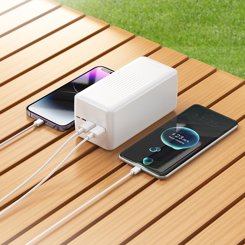 Портативный аккумулятор BOROFONE BJ80C Clever, 22.5W, 50000 мА⋅ч, белый фото