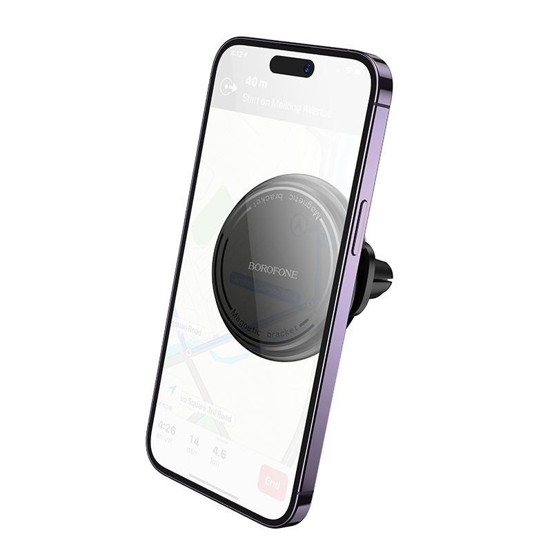 Автомобильный держатель BOROFONE BH135 Parker, магнитный, на воздуховод, черный фото