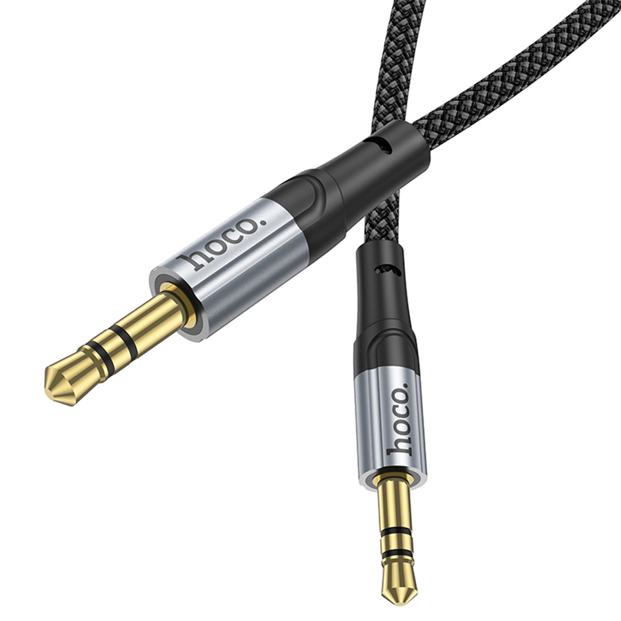 Аудиокабель HOCO UPA26 AUX Jack 3,5 (m) - Jack 3,5 (m), 1 м, черный фото
