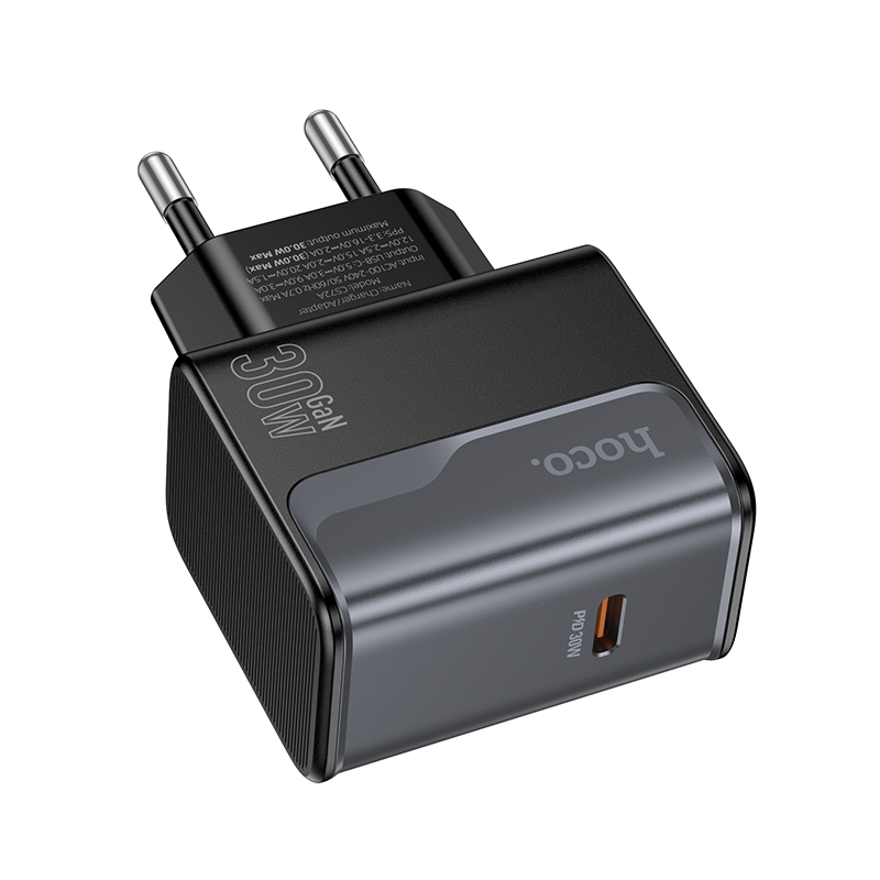 Сетевое зарядное устройство HOCO CS72A Star 1xUSB-C, 30W, черный фото