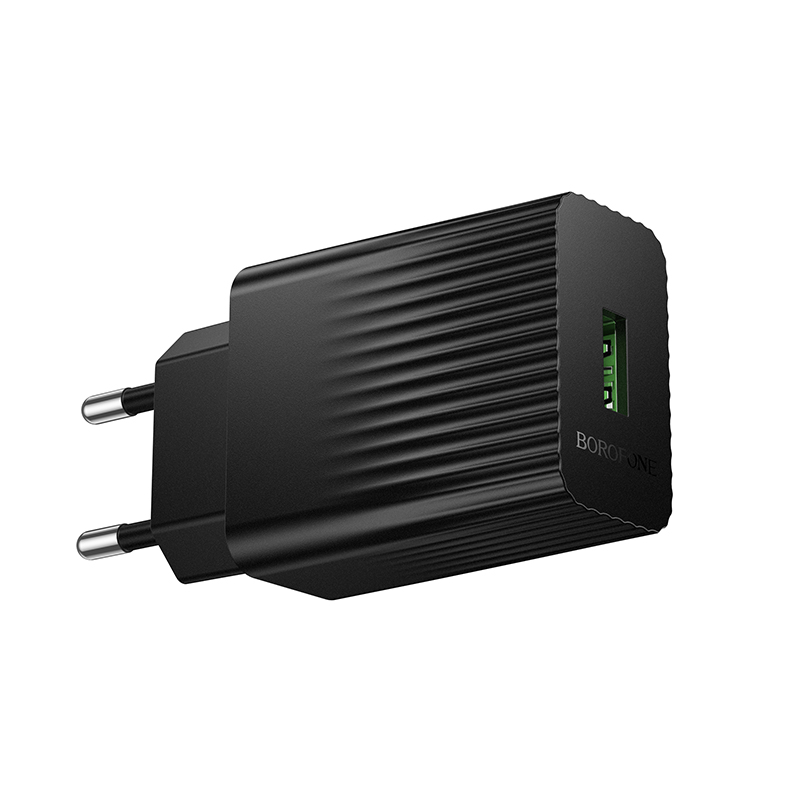 Сетевое зарядное устройство BOROFONE BAS72A Source 1xUSB, 18W, черный фото