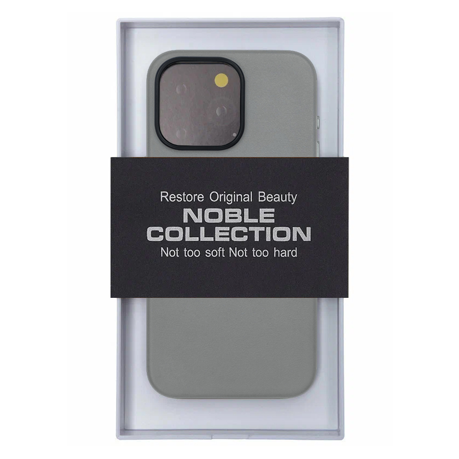 Чехол Leather Case KZDOO Noble Collection для iPhone 15 Pro 6.1", серый (6) фото