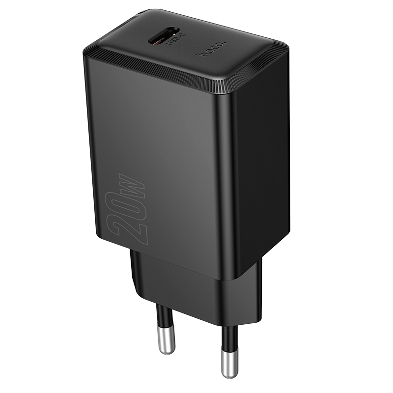 Сетевое зарядное устройство HOCO N68 Nuevo 1xUSB-C, 20W, черный фото