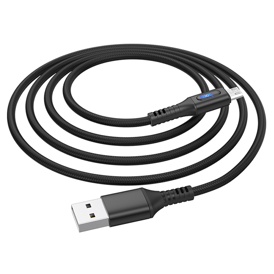 Кабель USB HOCO U79 Admirable USB - MicroUSB, 2.4А, 1.2 м, черный оптом недорого с доставкой Кабель USB HOCO U79 Admirable USB - MicroUSB, 2.4А, 1.2 м, черный фото