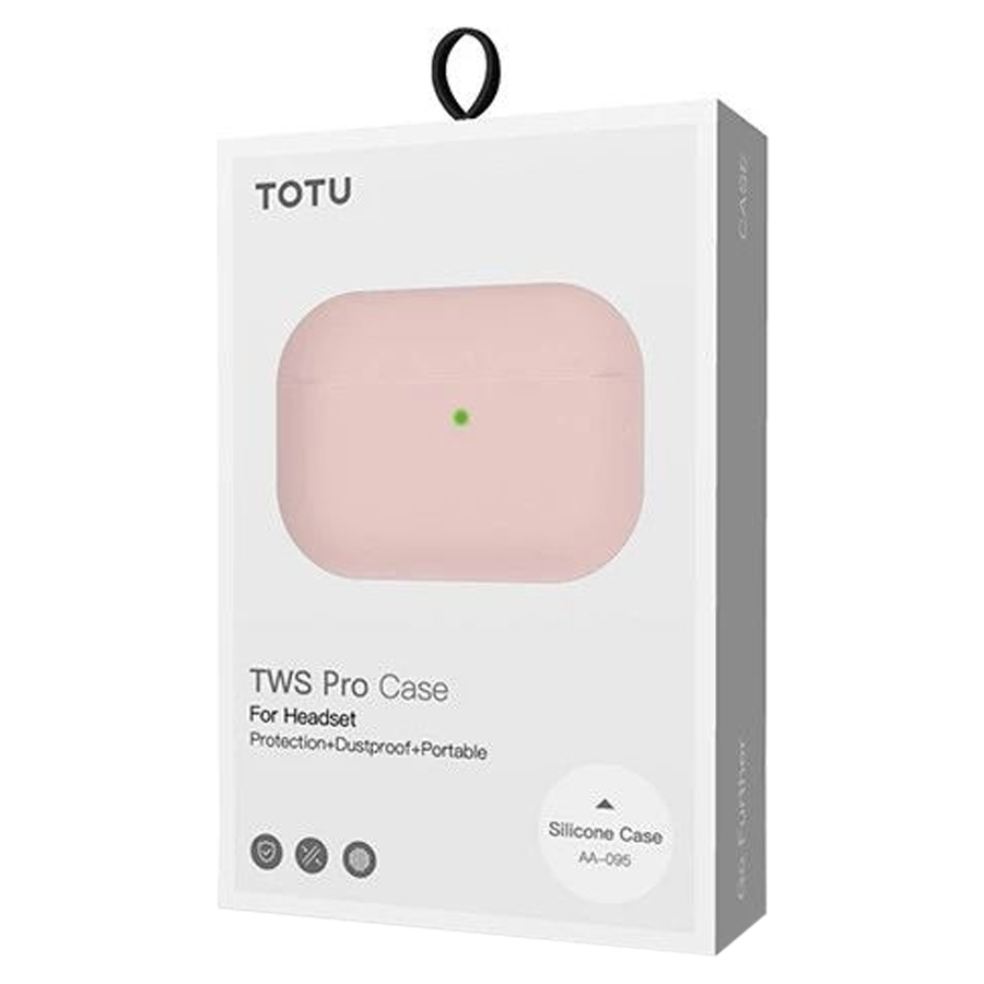 Чехол TOTU AA-095 A TWS Pro для Airpods Pro, розовый фото