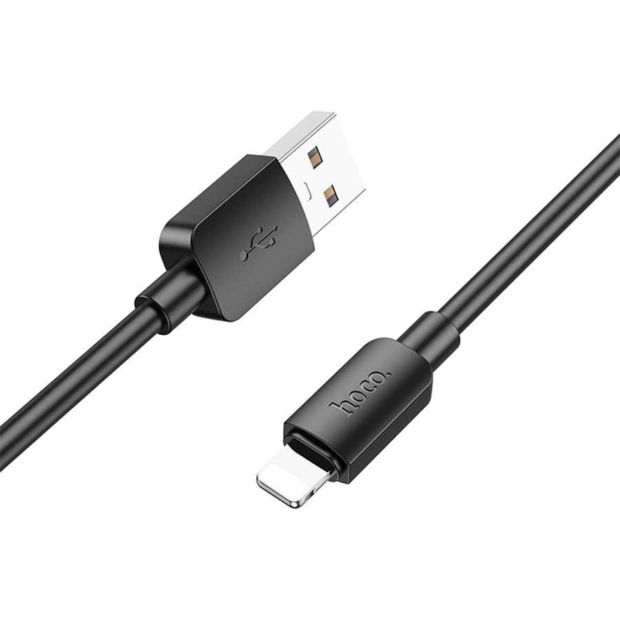 Кабель USB HOCO X96 Hyper USB - Lightning, 2.4А, 1 м, черный фото