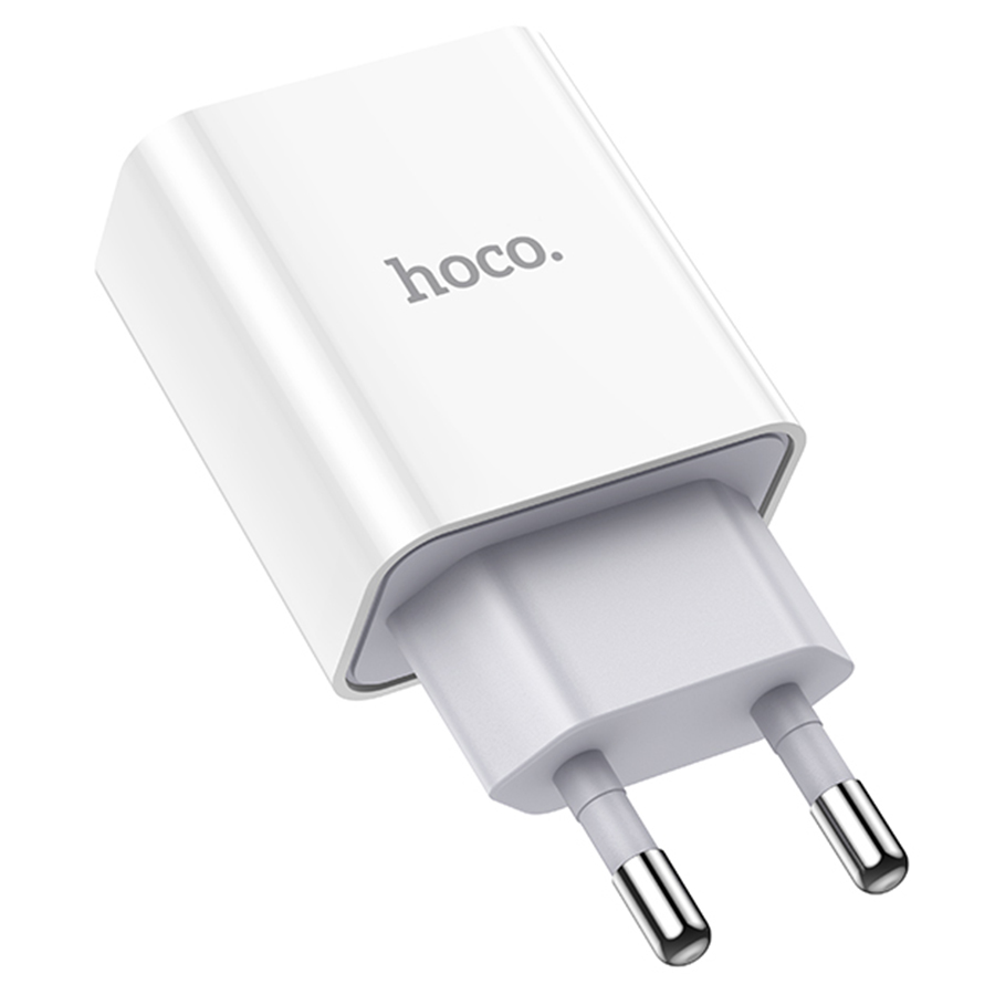 Сетевое зарядное устройство HOCO C81A Asombroso single 1xUSB, 2.1A, 10W, белый фото