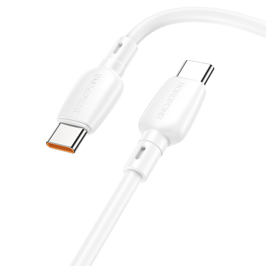 Кабель USB-C BOROFONE BX93 Super power Type-C - Type-C, 3A, 100W, 1 м, белый фото