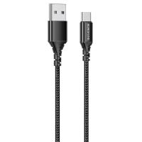 Кабель USB BOROFONE BX54 Ultra bright USB - Type-C, 2.4А, 1 м, черный оптом недорого с доставкой Кабель USB BOROFONE BX54 Ultra bright USB - Type-C, 2.4А, 1 м, черный фото