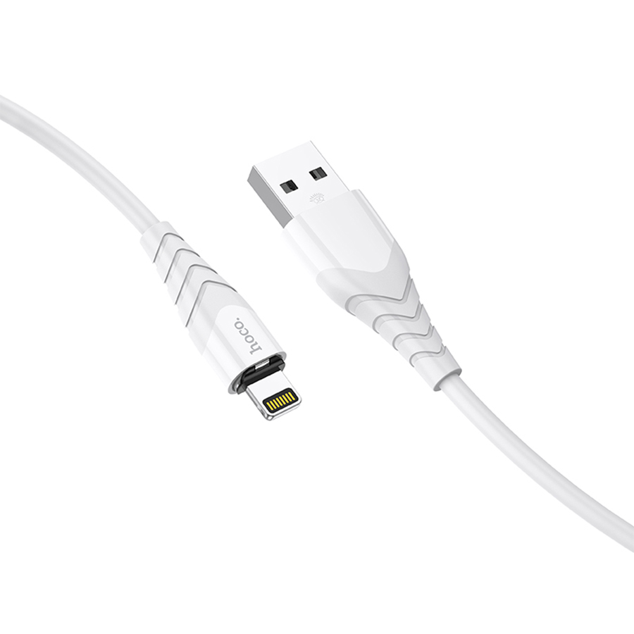 Кабель USB HOCO X63 Racer USB - Lightning магнитный, 2.4А, 1 м, белый фото