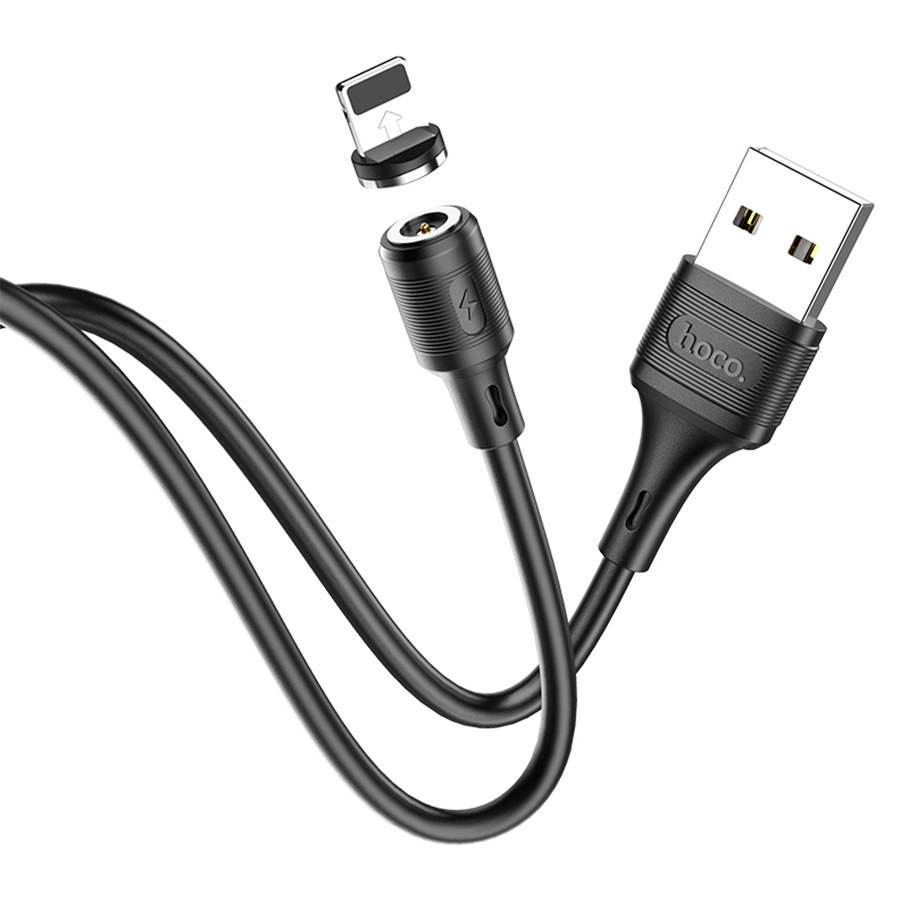 Кабель USB HOCO X52 Sereno USB - Lightning магнитный, 2А, 1 м, черный фото