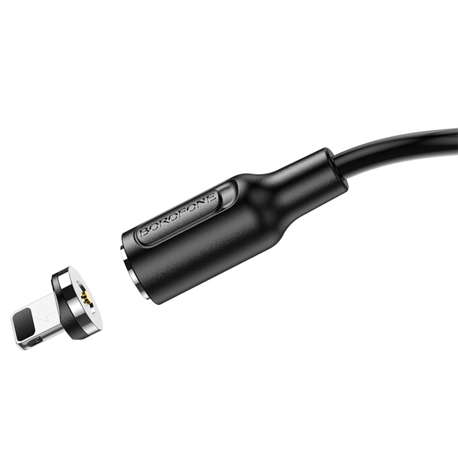 Кабель USB BOROFONE BX41 Amiable USB - Lightning магнитный, 2.4А, 1 м, черный оптом недорого с доставкой Кабель USB BOROFONE BX41 Amiable USB - Lightning магнитный, 2.4А, 1 м, черный фото