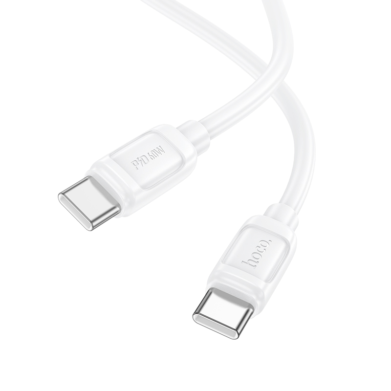 Кабель USB-C HOCO X115 Surpass Type-C - Type-C, 3A, 60W, 1 м, белый фото