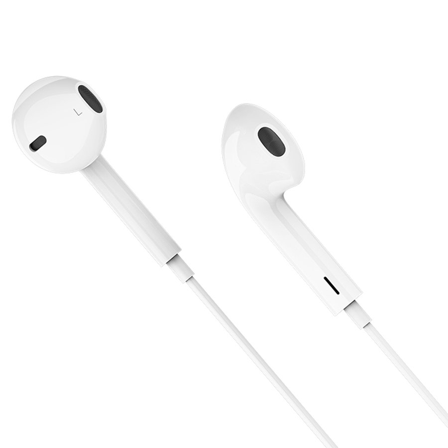 Проводные наушники HOCO M101 Crystal, Jack 3.5mm, 1.2 м, белый фото