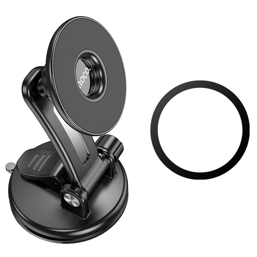 Автомобильный держатель HOCO CA113 Excelle, магнитный, на приборная панель/лобовое стекло, черный фото