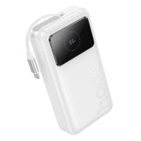 Портативный аккумулятор HOCO Q41 Bright, встроенный кабель Type-C, 22.5W, 20000 мА⋅ч, белый фото