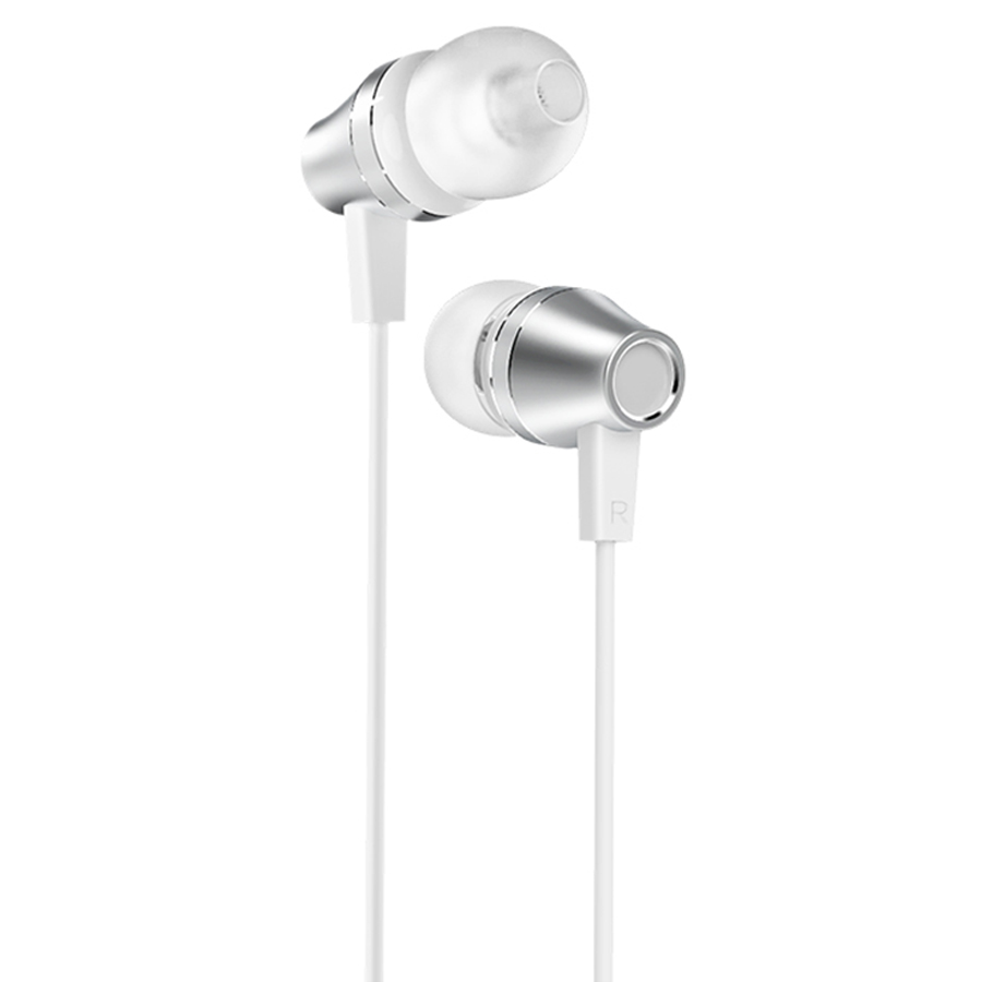 Проводные наушники BOROFONE BM38 Bright, Jack 3.5mm, 1.2 м, белый фото