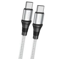Кабель USB-C HOCO X50 Exquisito Type-C - Type-C, 5A, 1 м, серый фото