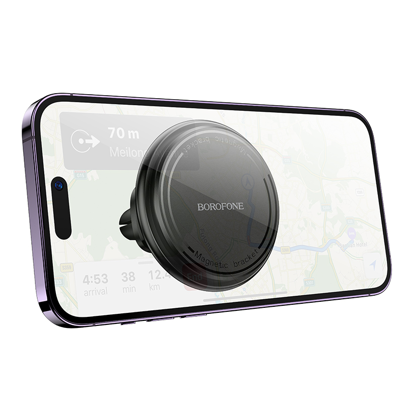 Автомобильный держатель BOROFONE BH135 Parker, магнитный, на воздуховод, черный фото
