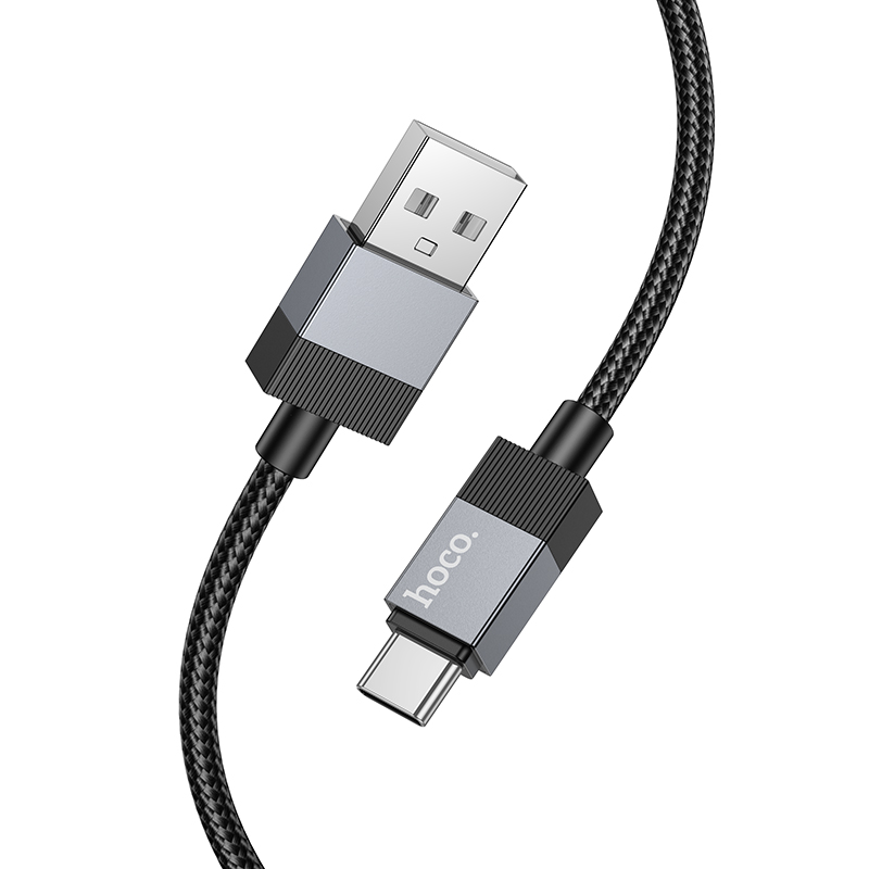 Кабель USB HOCO X110 Honorific USB - Type-C, 3A, 1 м, черный фото