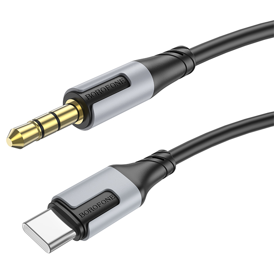 Аудиокабель BOROFONE BL19 Creator AUX Jack 3,5 (m) - Type-C (m), 1 м, черный фото