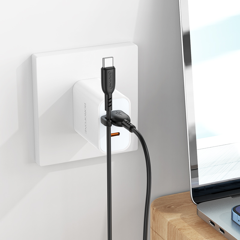 Кабель USB BOROFONE BX91 Symbol USB - Type-C, 3A, 1 м, черный фото