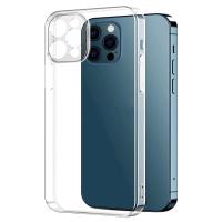 Чехол Clear Case пластиковый с защитой камеры для iPhone 11 Pro, прозрачный фото