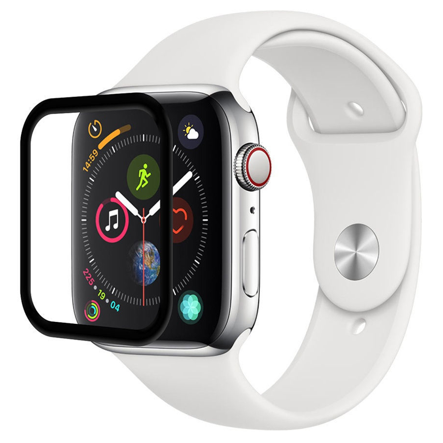 Защитное стекло BLUEO для Apple Watch, Full Glue 3D, 49mm, прозрачный+черная рамка фото