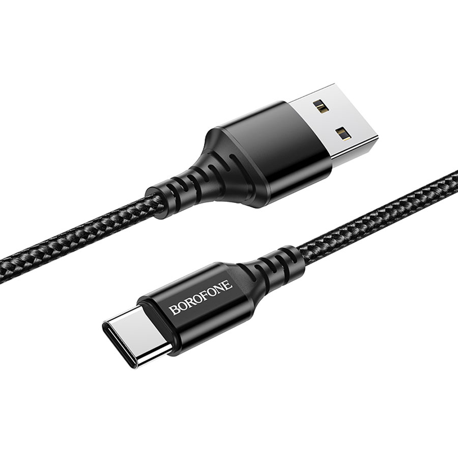 Кабель USB BOROFONE BX54 Ultra bright USB - Type-C, 2.4А, 1 м, черный оптом недорого с доставкой Кабель USB BOROFONE BX54 Ultra bright USB - Type-C, 2.4А, 1 м, черный фото