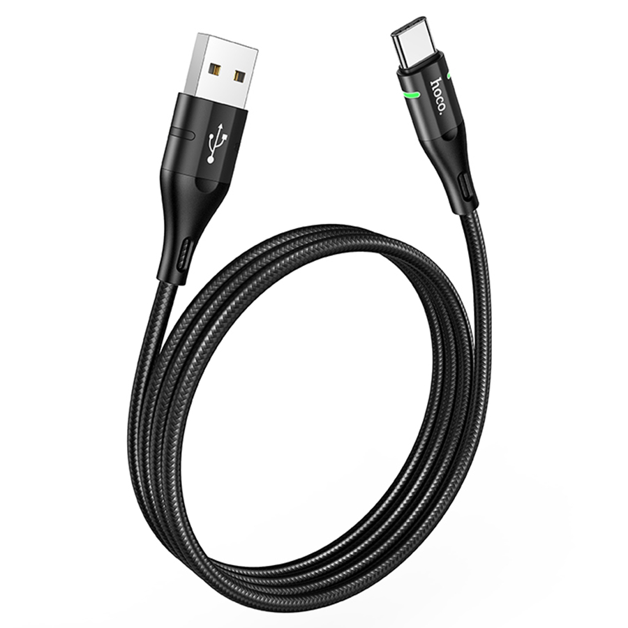 Кабель USB HOCO U93 Shadow USB - Type-C, 2.4А, 1.2 м, черный оптом недорого с доставкой Кабель USB HOCO U93 Shadow USB - Type-C, 2.4А, 1.2 м, черный фото