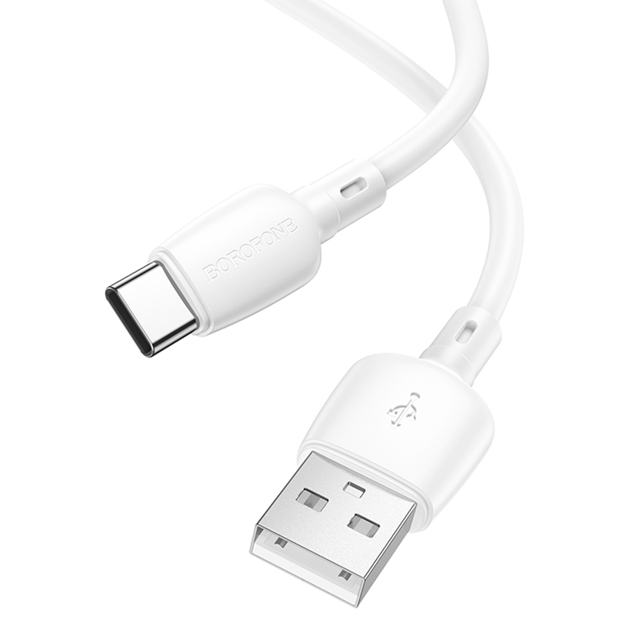 Кабель USB BOROFONE BX93 Super power USB - Type-C, 3A, 27W, 1 м, белый оптом недорого с доставкой Кабель USB BOROFONE BX93 Super power USB - Type-C, 3A, 27W, 1 м, белый фото
