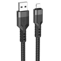 Кабель USB HOCO U110 USB - Lightning, 2.4А, 1.2 м, черный оптом недорого с доставкой Кабель USB HOCO U110 USB - Lightning, 2.4А, 1.2 м, черный фото
