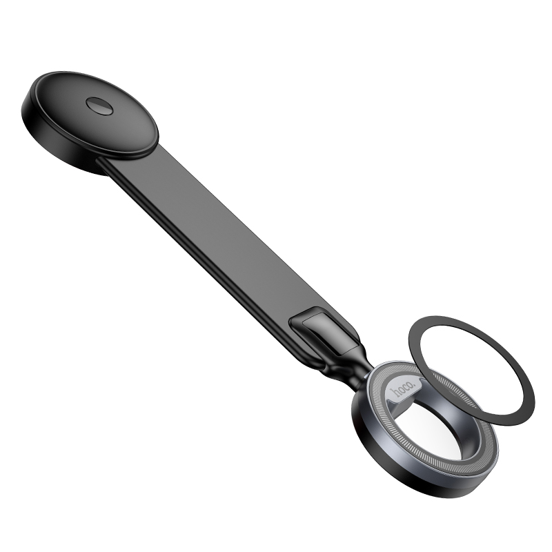 Автомобильный держатель HOCO H71 Totem, магнитный, на приборную панель, черный+серый металлик фото