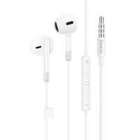Проводные наушники HOCO M109 Pure joy, Jack 3.5mm, 1.2 м, белый фото