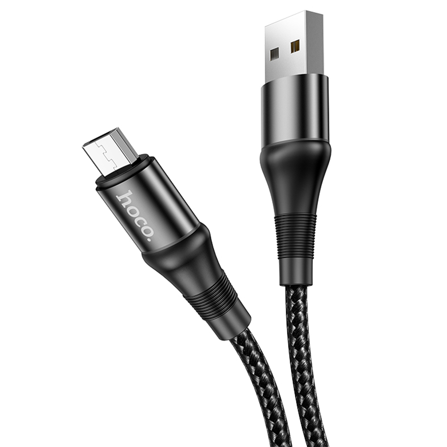 Кабель USB HOCO X50 Excellent USB - MicroUSB, 2.4А, 1 м, черный фото