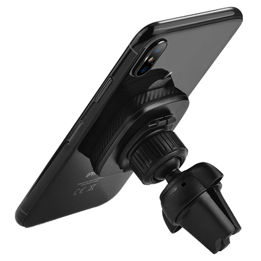 Автомобильный держатель HOCO CA23 Lotto, магнитный, на воздуховод, черный+красный фото